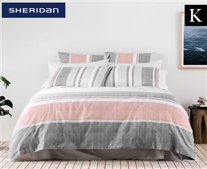 Sheridan Blaxlands King Bed Quilt Cover Set - Pink Dusk