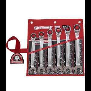 Sidchrome 6 Piece Metric 467 Pro Series Geared Spanners Set