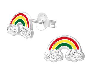 Silver Rainbow Earrings for girls