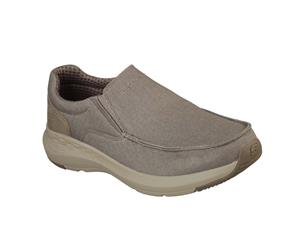 Skechers Mens Parson Trest Canvas Slip On Loafers (Khaki) - FS6033