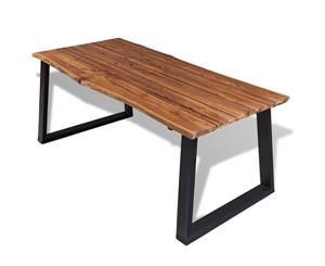 Solid Acacia Wood Dining Table Dinner Kitchen Industrial Vintage retro