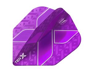 Target Ten-X Ultra Dart Board Flights Set of 3 - Purple