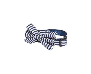 TippyTap Bow Tie Collar Navy Stripe