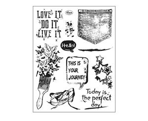 Viva Decor - Clear Stamp Set 14cmX18cm Grunge