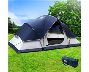 Weisshorn 6 Person Camping Tent Family Hiking Beach Tents Canvas Swag Waterproof