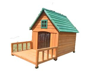 Xxxl Large Dog House Kennel Pet Timber Wooden With Decking