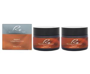 2 x Re Vitamin C Collagen Boost Cream 50mL