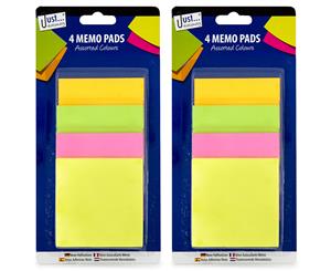 2 x Tallon Sticky Memo Pads 4-Pack