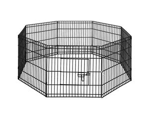 24" 8 Panel Pet Dog Playpen Puppy Exercise Cage Enclosure Play Pen Fence