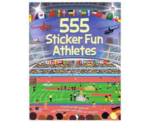 555 Sticker Fun Athletes Paperback Book