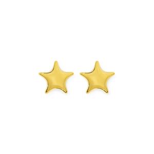 9ct Gold Star Stud Earrings