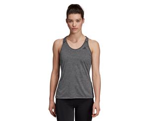 Adidas Women's Tech Prime 3-Stripes Running Tank Top - Black/Heather