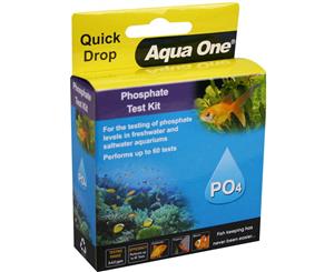 Aqua One Aquarium Fish Tank Freshwater Saltwater Phosphate PO4 Test Kit 60