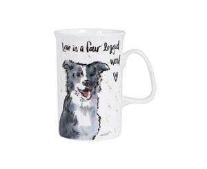 Ashdene Think Pawsitive Border Collie Fine Bone China Pet Mug