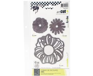 Carabelle Art Cut Die-Flowers 3/Pkg