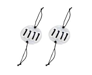 Competition Bridle No Holder 4 Digit Number Set Of 2 Round Show Horse Pony - White