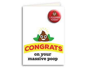 Congrats On Your Poop Card