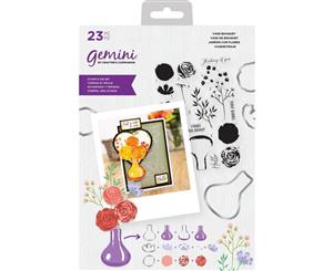 Crafters Companion Gemini Layering Stamps & Dies - Vase Of Flowers