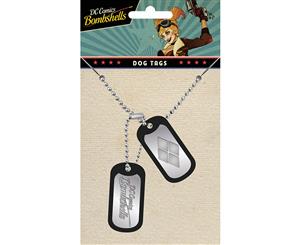 DC Comics Harley Quinn Diamond Dog Tag