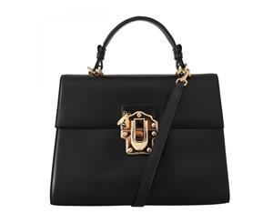 Dolce & Gabbana Black Leather Lucia Hand Shoulder Bag