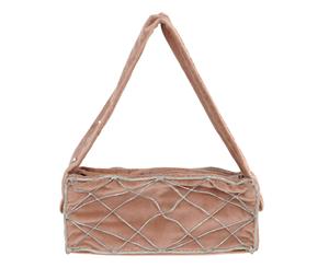 Elena Syraka Fabric Clutch - Nude