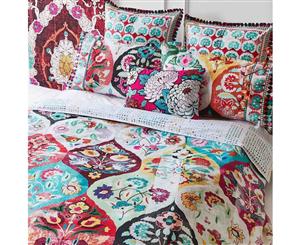 Eva Rust Super King Size 3-Piece Quilt Cover Set