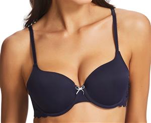 Fine Lines Women's Romance T-Shirt Bra - Maritime Blue