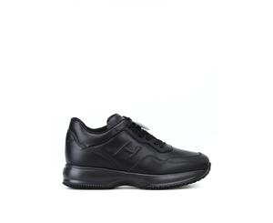 Hogan Men's HXM00N0U041KLAB999 Black Leather Sneakers