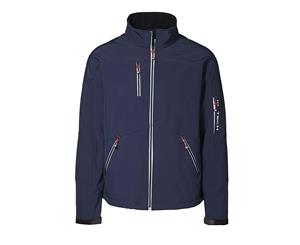 Id Mens Contrast Regular Fitting Soft Shell Jacket (Navy) - ID352