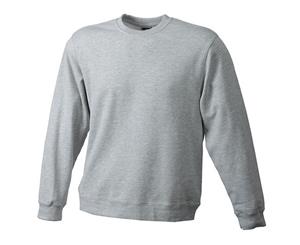 James And Nicholson Unisex Basic Sweatshirt (Grey Heather) - FU397