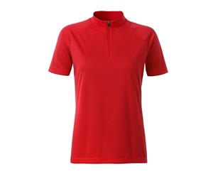 James And Nicholson Womens/Ladies Bike T-Shirt (Red) - FU151
