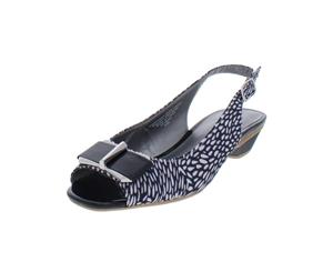 Karen Scott Womens Ingaa Printed Bow Slingback Heels