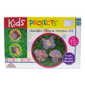 Kids Projects Pretty Garden Buddies Stone Mosaic Kit