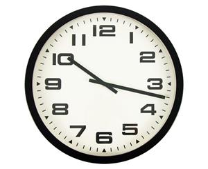 Large Modern Wall Clock Home Decor Silent Quartz Black | White