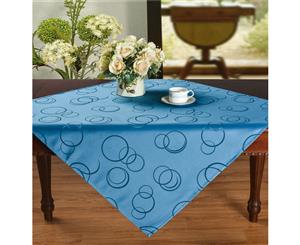 Luxurious Jacquard Tablecloth Table Runner Blue