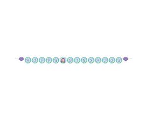 Mermaid Friends Circle Ribbon Banner Happy Birthday