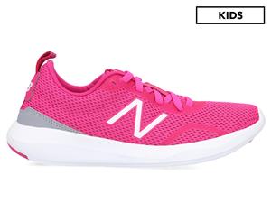 New Balance Girls' Grade-School Coast Running Shoes - Pink/White