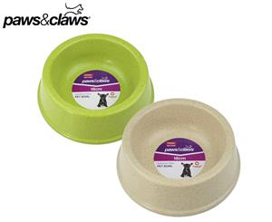 Paws & Claws 18cm Bamboo Pet Bowl - Randomly Selected