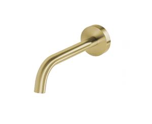 Phoenix Vivid Slimline Plus Wall Basin/ Bath Outlet 180mm Brushed Gold 119-0810-12