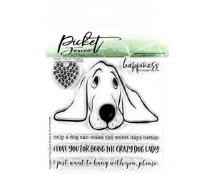 Picket Fence Studios - 4 inch X4 inch Stamp Set Lucky Puppy