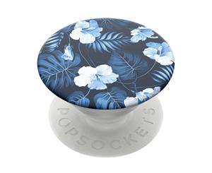 PopSockets Universal Swappable PopGrip Holder/Stand w/Base Blue Island f/ Phones