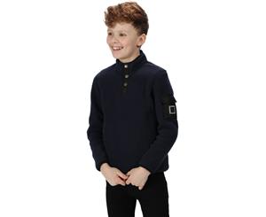 Regatta Boys Melor Half Zip High Pile Walking Fleece Jacket - Navy