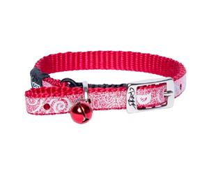 Rogz Sparklecat Pin Buckle Collar Red