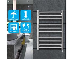 Round 10 heated road heated towel rail