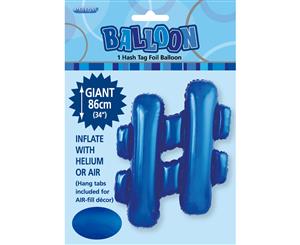 Royal Blue # Alphabet Foil Balloon 86cm