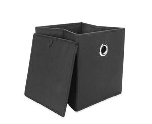 Set of 6 Collapsible Storage Boxes | M&W Black