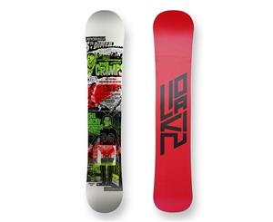 Shock Snowboard Psychodelic Triple Rocker Triple Rocker Sidewall 154cm - Red