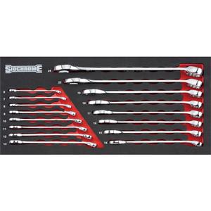 Sidchrome Custom Kit 16 Piece Combination ROE Metric Spanner Set