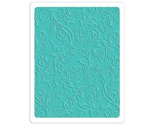 Sizzix 3D Textured Impressions Plus Embossing Folder A4 Botanical Swirls 660579