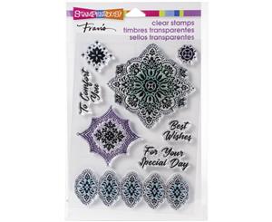 Stampendous Perfectly Clear Stamps - Floral Diamonds